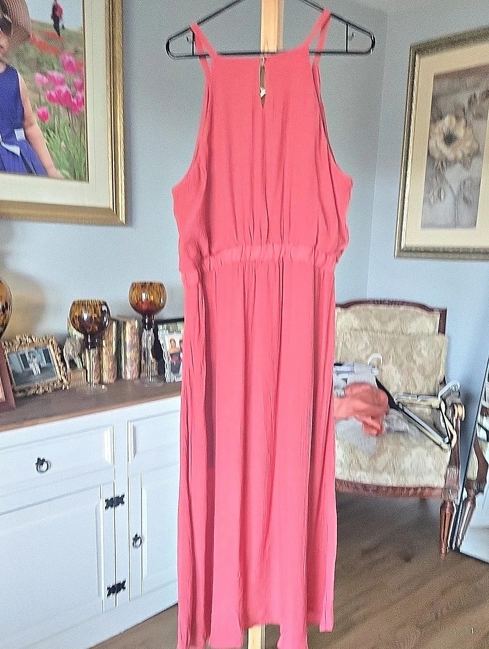 Luxology Pink Maxi Dress Like New - Picture 3 of 6